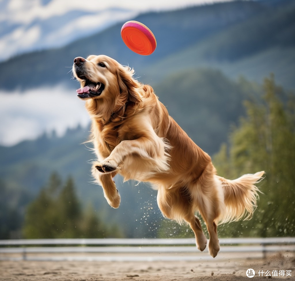 狗狗玩飞盘,轻松愉悦好心情!